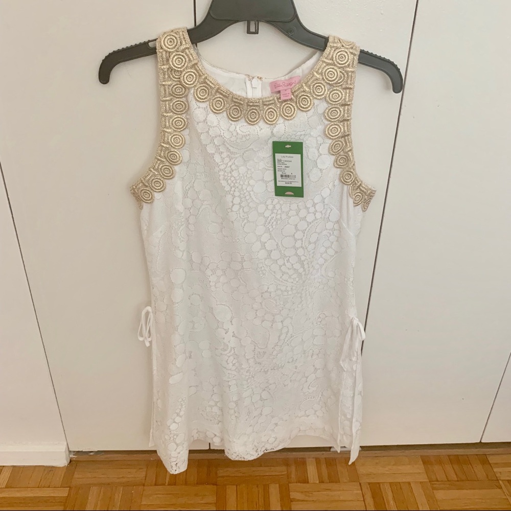 NWT Lilly Pulitzer White Lace Donna Romper
